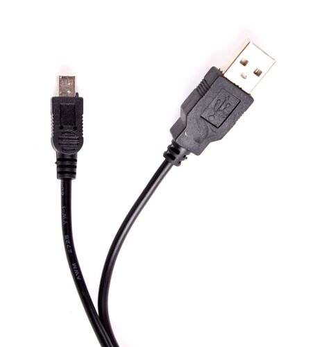 Câble mini USB de synchronisation et transfert de données pour GPS Garmin nüvi 2797LMT, 55, 2689LMT, Camper 760LMT-D, TomTom Start 20 - DURAGADGET