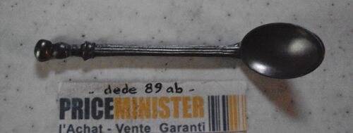 Petite Cuillère De Collection En Étain (Rama Étain Pur 95% Gravé Au Dos)