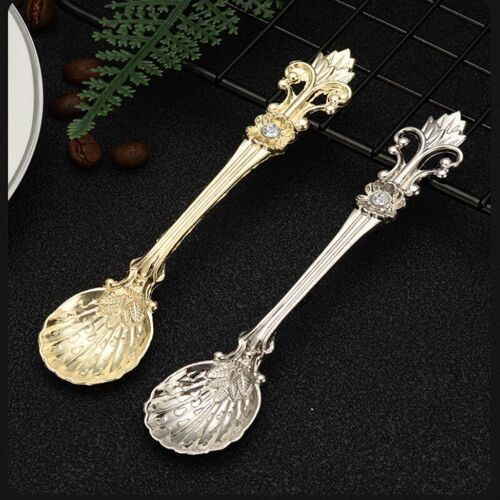 Cuillère À Café Pour Dessert, Cuillère À Remuer Créative, Style Arabe, Iris Rétro, Outils De Cuisine Ou De Table En Métal Multicolore