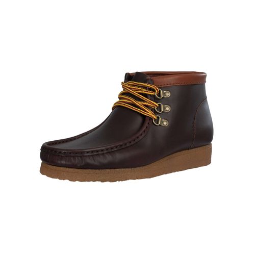 Chaussures Clarks Originals De Randonnée En Cuir Wallabt Marron