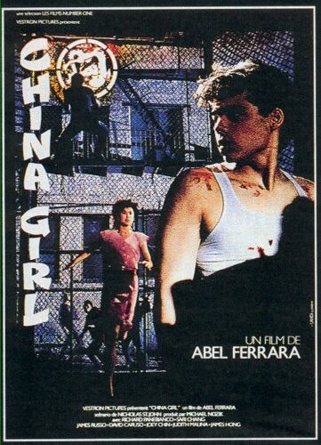 China Girl - Véritable Affiche De Cinéma Pliée - Format 40x60 Cm - De Abel Ferrara Avec James Russo, Richard Panebianco, Sari Chang, David Caruso, James Hong, Russell Wong, Joey Chin - 1987