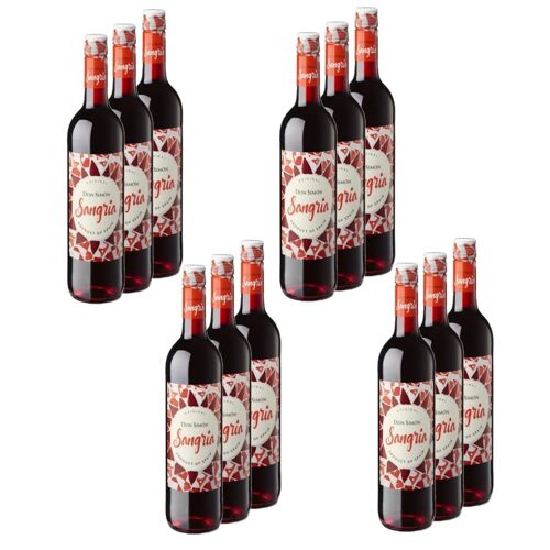 Lot 12x Sangria - Bouteille 750ml