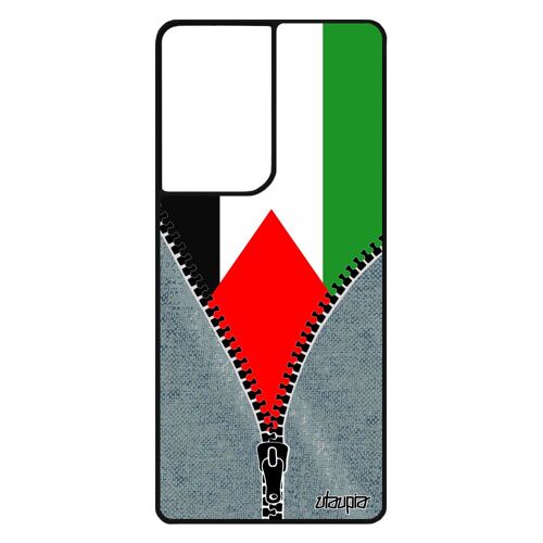 Coque S21 Ultra Silicone Drapeau Palestine Palestinien Housse De Protection Foot Basket Jeux Olympiques Dessin Souple Samsung Galaxy