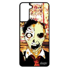 Coque Samsung Galaxy S21 Silicone Zombie Ruine Halloween Terrifiant Ville Personnalisé Orange Garcon Tpu Immeuble Etui Revenant Gore