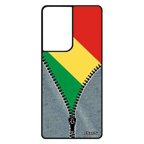 Coque S21 Ultra Silicone Drapeau Congo Brazzaville Congolais Can Dessin Basket Foot Solide Coupe D'afrique Jeans Jo Samsung Galaxy