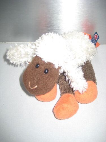 Doudou Peluche Mouton Trudi Ruban Orange 20 Cm