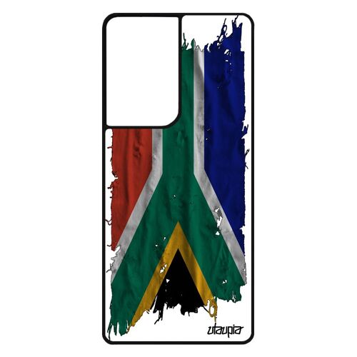 Coque En Silicone Drapeau Afrique Du Sud Africain Pour S21 Ultra Rugby Coupe D'afrique Jo Etui Republique Basket Can Samsung Galaxy