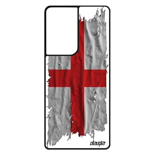 Coque Galaxy S21 Ultra Silicone Drapeau Angleterre Anglais Tissu De Protection Euro Caoutchouc Rugby Coupe Du Monde Basket Samsung