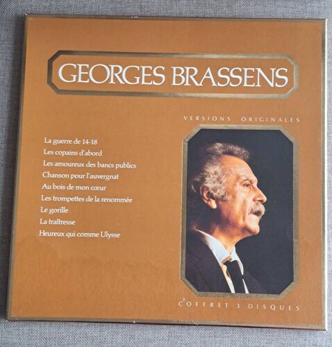 Georges Brassens. Coffret 3 Disques Vinyl 33t