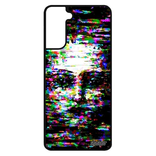 Coque Portrait Femme De Protection Pour Samsung S21 Silicone Jaune Etui Femme Personnalisé Artistique Art Visage Enfant Cover Galaxy