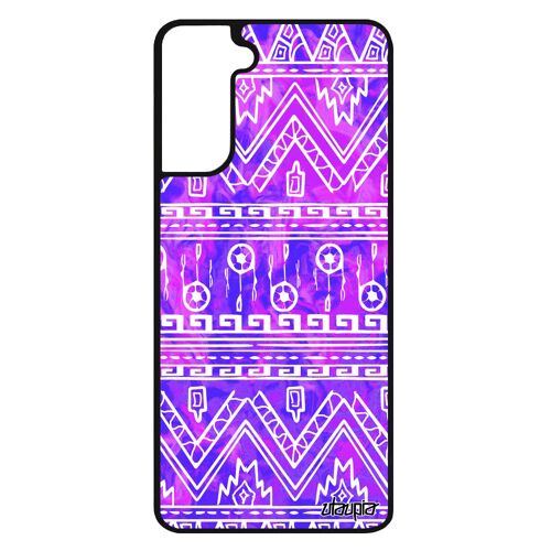 Coque S21+ Plus Silicone Motif Azteque Design Tpu Unique Etui Fond Ethnique Jolie Effet Tribal Decoratif Peinture De Samsung Galaxy