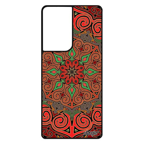 Coque Silicone Samsung S21 Ultra Mandala Tibetain Indien Graphique Femme Souple Symbole De Protection Rigide Made In France Galaxy
