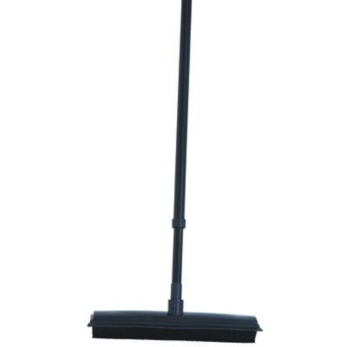 Easy-Maxx - - Balai de sol et raclette vitres en caoutchouc - Manche en métal t?lescopique