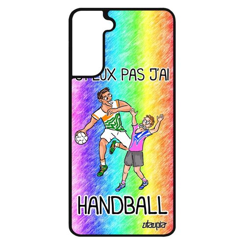 Coque Pour S21 Silicone J'peux Pas J'ai Hand Telephone Humoristique Etui Noir Vert Humour Handball Tpu Comique Drole Samsung Galaxy