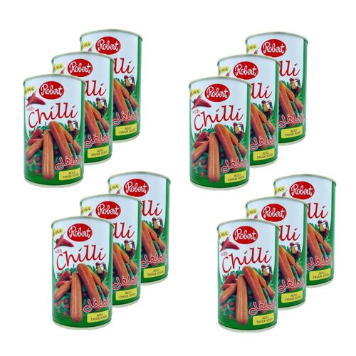 Lot 12x Saucisses De Poulet Épicées - Conserve 425g