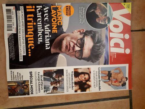 Voici 1918 Marc Lavoine, Cristiano Ronaldo, Brad Pitt Et Georges Clooney...