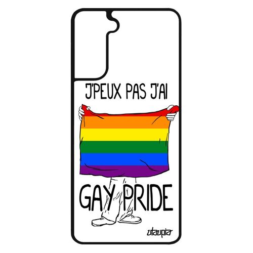 Coque Pour Galaxy S21 En Silicone J'peux Pas J'ai Gay Pride Housse De Protection Dessin Gaypride Drapeau Gay Rainbow Lgbt Samsung