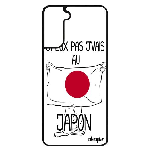 Coque S21+ Plus Silicone J'peux Pas J'vais Au Japon Souple Coupe Du Monde Jo Rugby Basket Smartphone Made In France Samsung Galaxy