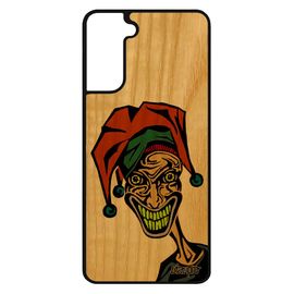 Coque Samsung Galaxy S21 Bois Silicone Joker Cartoon Smile Motif Orange Case Personnalisé Bd De Protection Pas Cher Comics Telephone