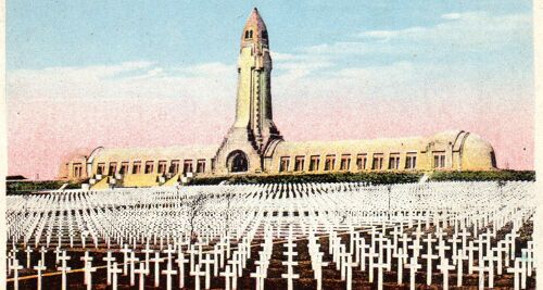 Carte Postale Ancienne - Vue Générale De L'ossuaire De Douaumont - Meuse -