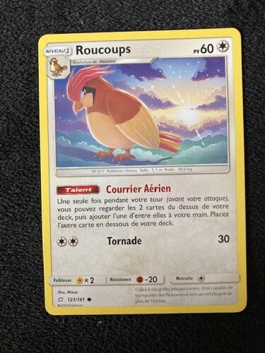 (1127) Roucoups 123/181 Pokemon