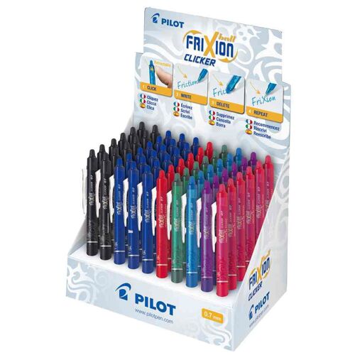Pilot Présentoir De 60 Stylos Roller Frixion Ball Clicker 07 - Assortis