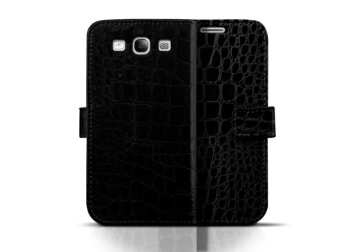 Etui Galaxy S3 Croco Gloss-Noir