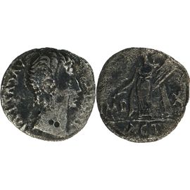 Rome - Denier - Auguste - Imp X | Act - Apollon Actien - Lyon - 15 Bc - Ric0171a - 21-264
