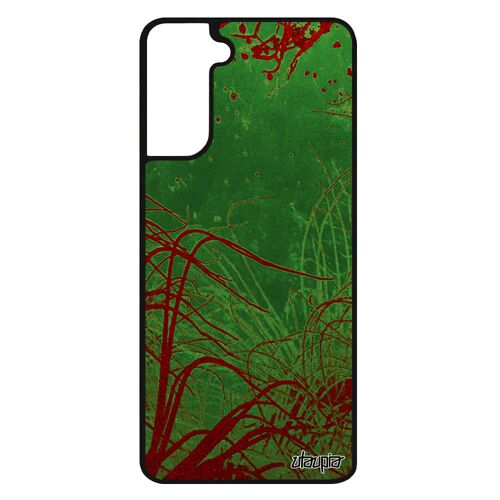 Coque Samsung S21+ Plus Silicone Océan Bumper Peinture Case Personnalisé Housse Tpu Mer Algues Nature Plongée Telephone Rouge Galaxy
