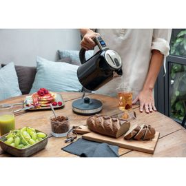 Bouilloire Électrique De 1,7l 2400w Noir Onyx Argent