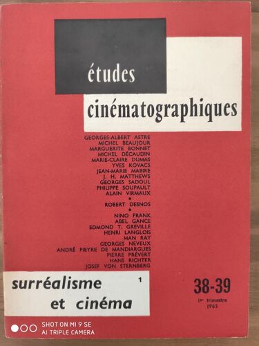 Etudes Cinematographiques 38 39