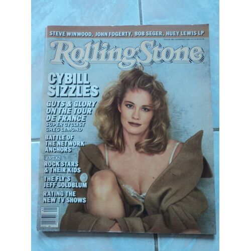 Rolling Stone Magazine Us -9 Octobre 1986 #484 Cybill Shepherd Vg ++