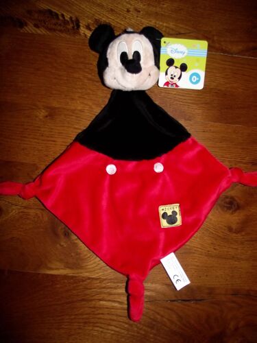 Doudou Plat Mickey Mouse Disney Simba Dickie Kiabi Rouge Noir Jouet Eveil Bebe Naissance