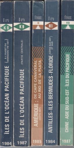 Lot 5 Livres Instructions Nautiques - Feux Et Signaux De Brume
