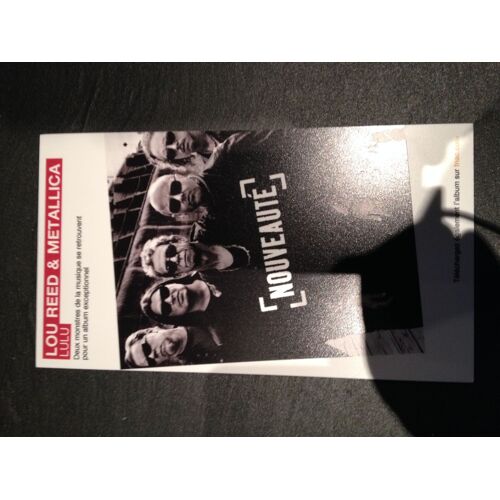 Lou Reed Et Metallica Plv Fnac 12x24cm