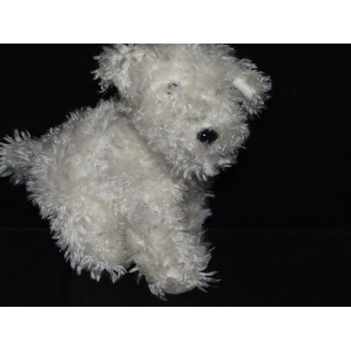 Chien Blanc Jemini Doudou Peluche De 20 Cm