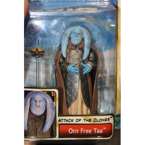 Star Wars ¿ Blister Du Sénateur Orn Free Taa ¿ Personnage Membre Du Sénat De Coruscant ¿ Episode 2 / Ii L¿ Attaque Des Clones / Attack Of The Clones - Figurine Hasbro La Guerre Des Etoiles