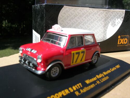 Ixo Models 1/43 Rare Bmc Cooper S N°177 Gagnante Rally Monté Carlo 1967 Aaltonen-Ixo