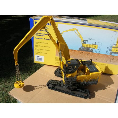 Superbe 1/50 Engin Tp Pelle Mecanique Komatsu Pc1100lc 6 Aimant Electrique!-Joal