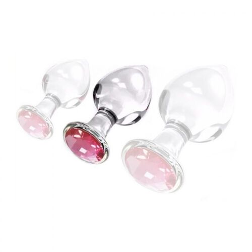 Bijou Anal Plug Bijou En Verre Diamond Glassy M 7.5 X 3.4cm