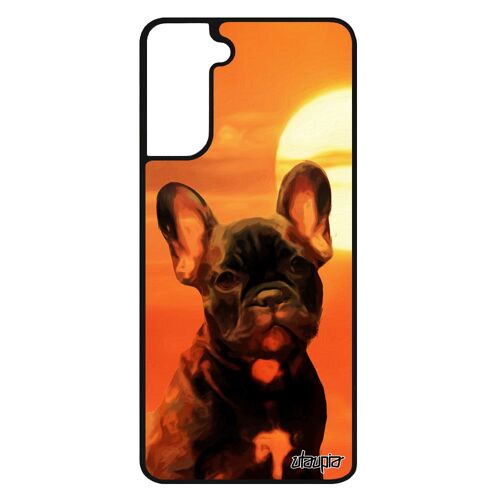 Coque pour S21+ Plus silicone chien mignon etui smartphone housse original animaux animal design orange souple chiot Samsung galaxy