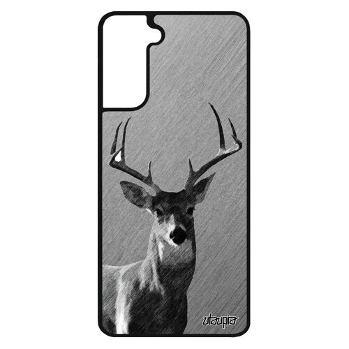 Coque S21 Silicone Cerf Brame Animaux Cervide Effet Etui Animal Unique Personnalisé Foret Dessin Housse Biche Design Samsung Galaxy