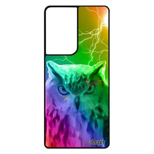 Coque Samsung S21 Ultra Silicone Hibou De Protection Eclair Arc En Ciel Telephone Orage Antichoc Multicolore Made In France Galaxy