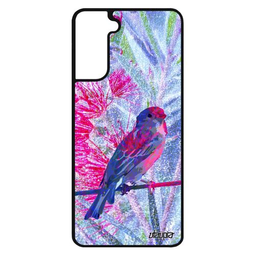 Coque Silicone S21 Oiseau Petit Nature Portable Design Moineau Mobile Animaux Dessin Unique Animal Case Fleurs De Samsung Galaxy