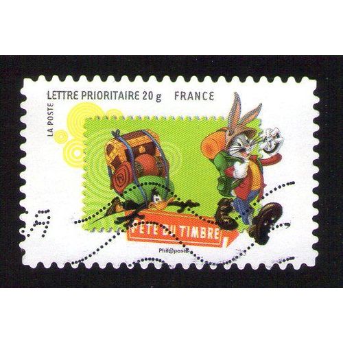 Timbre Oblitéré Used Stamp Fête Du Timbre 2009 Bugs Bunny Et Daffy Duck Font De La Randonnée France