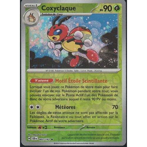Carte Pokémon - Coxyclaque - 003/142 - Holo-Reverse - Ev7 Couronne Stellaire