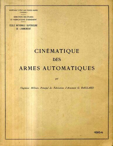 Cinematique Des Armes Automatiques