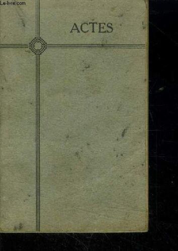 Les Actes Des Apôtres Version Synodale