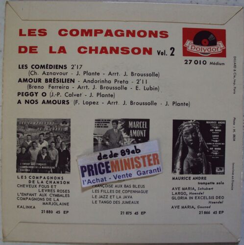 Les Comédiens (C.Aznavour) - Amour Brésilien - Peggy O - A Nos Amours