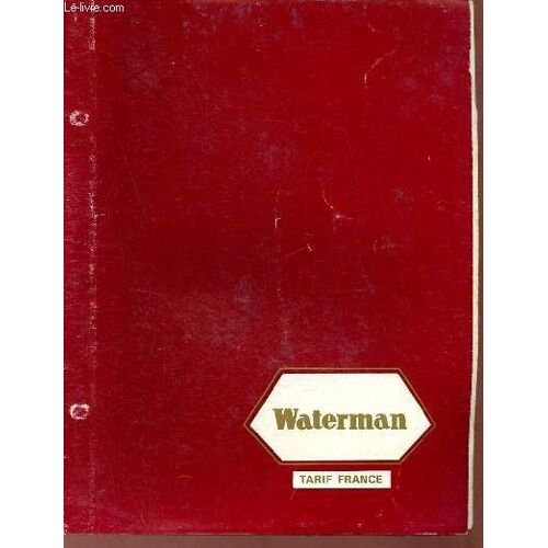 Catalogue Waterman Tarif France 1968.